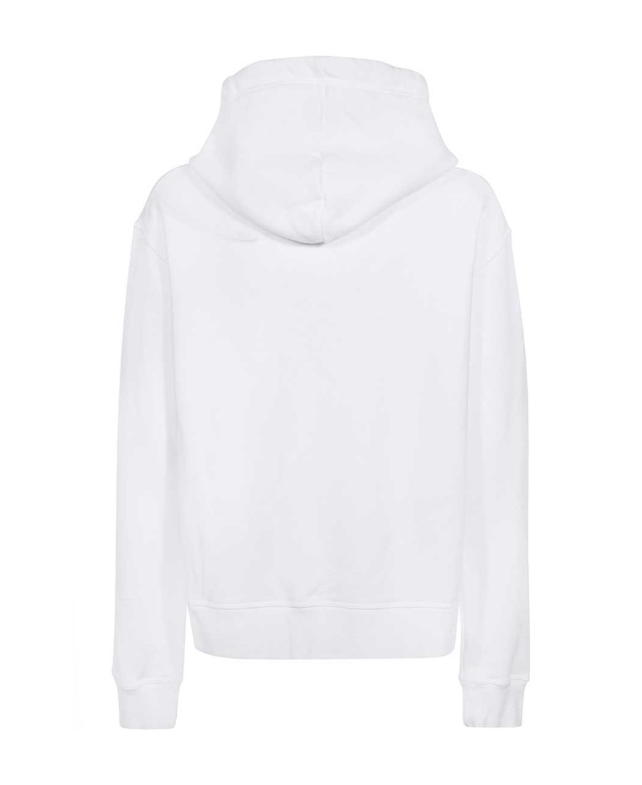 Dsquared2 Slogan-print Pullover Hoodie In White