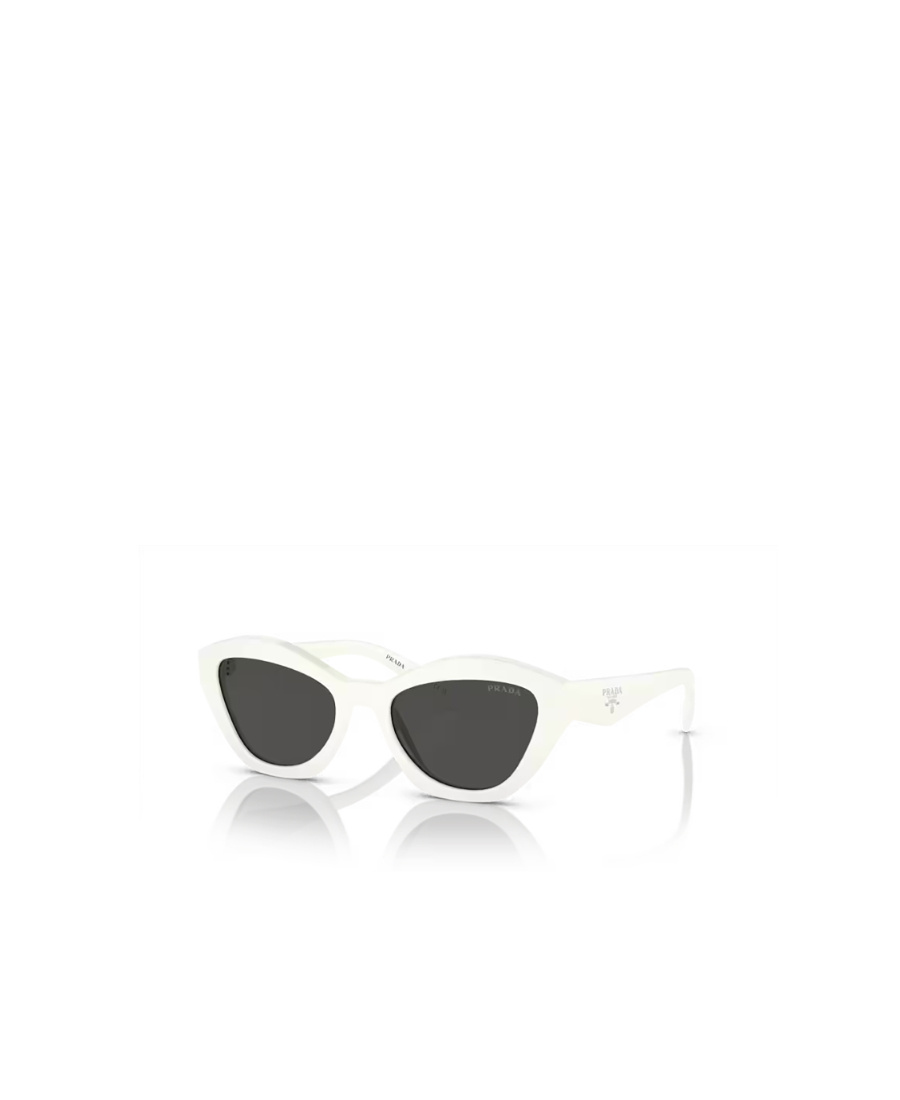 Prada Womens White Pr A02s Butterfly-shape Acetate Sunglasses In White