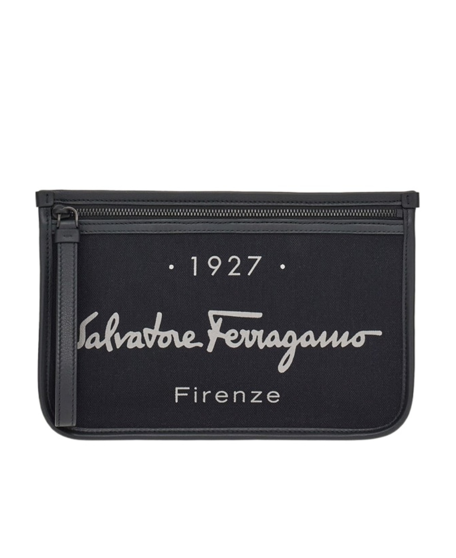 Ferragamo 1927 Signature Handbag In Black