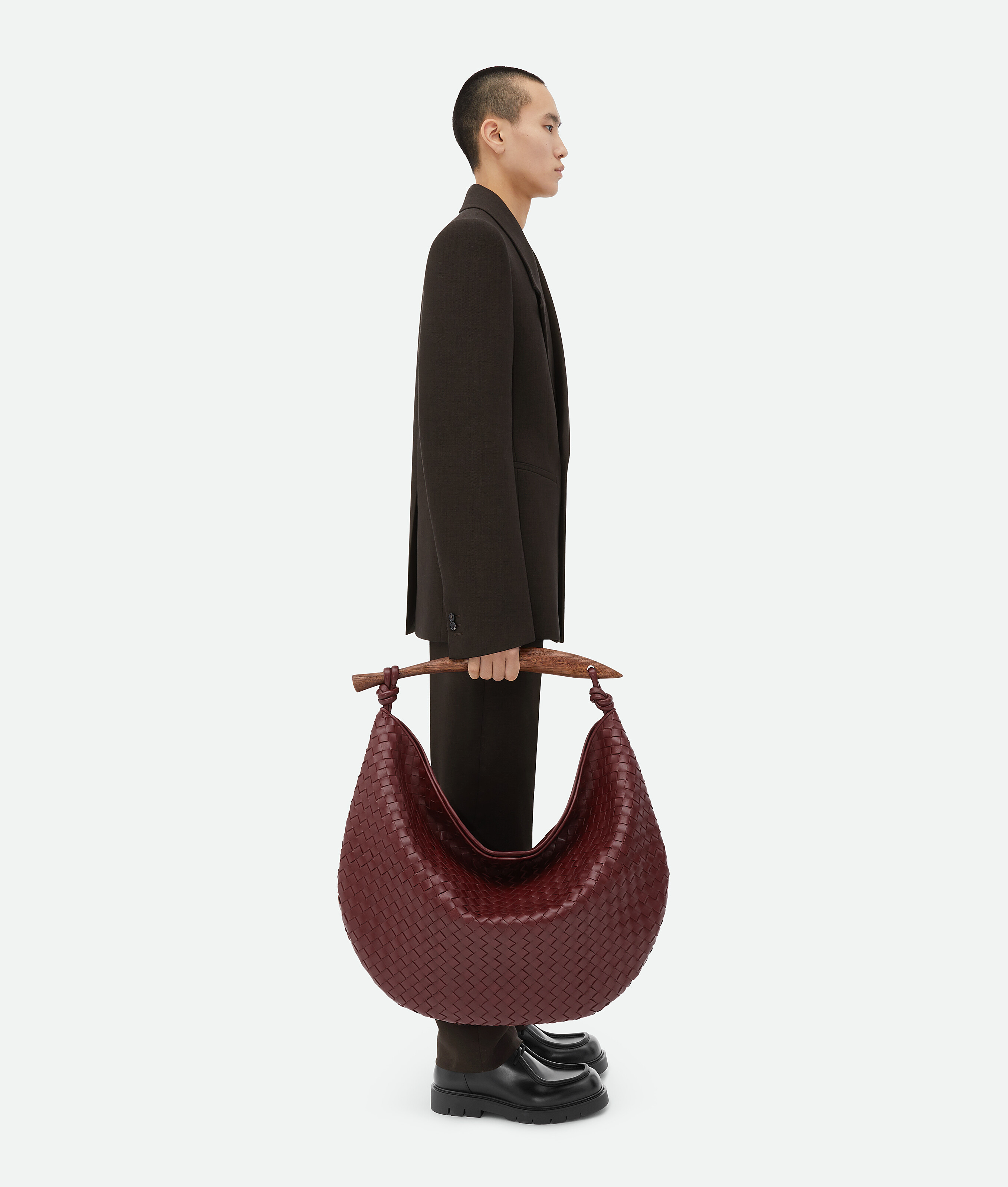 Shop Bottega Veneta Sardine Bermuda In Red