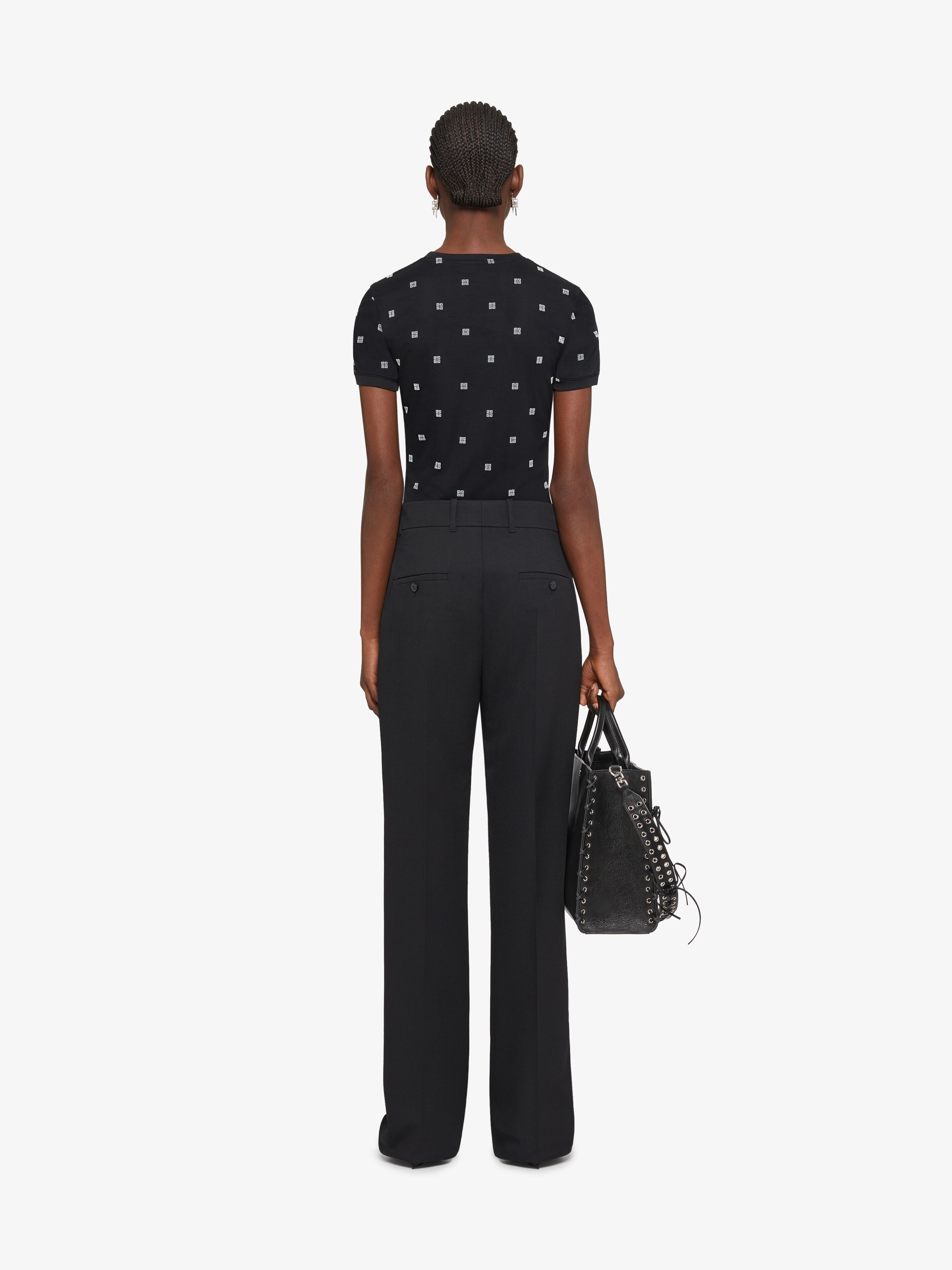 Givenchy 4g Short-sleeved T-shirt In Black