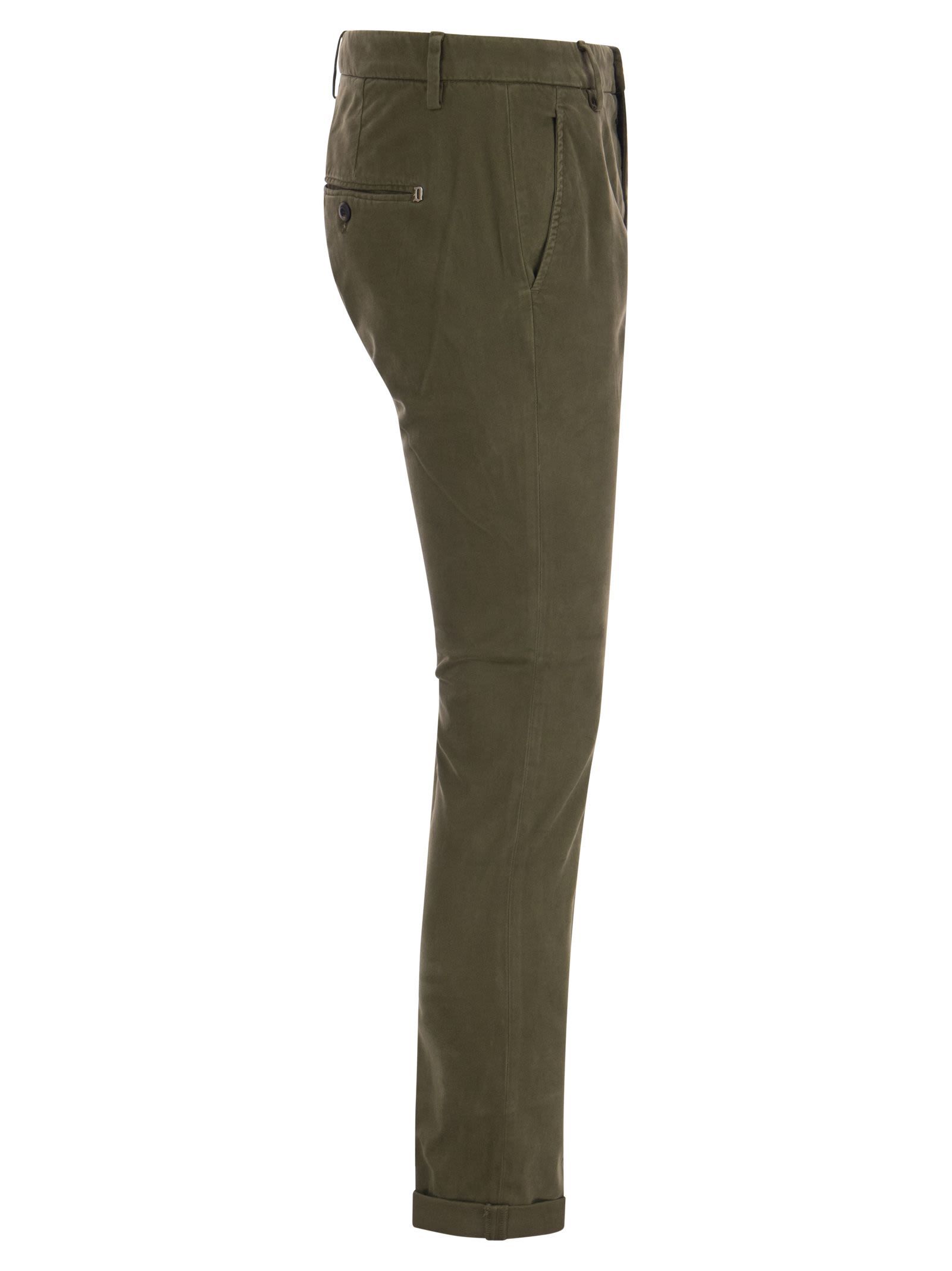 Dondup Men's Gaubert - Slim Milleraies Trousers In Green