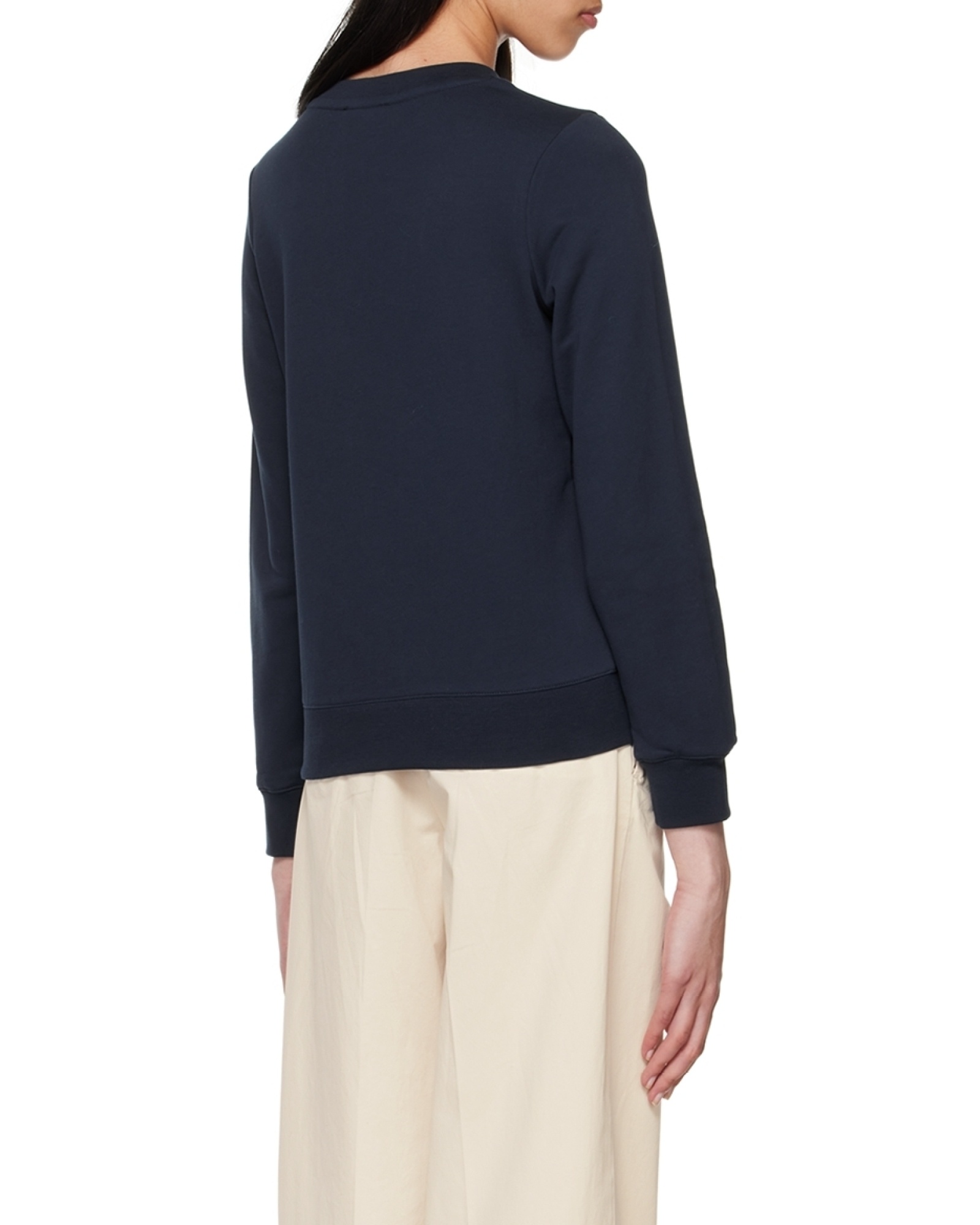 Shop Apc Logo-print Crew Neck Jumper In Black