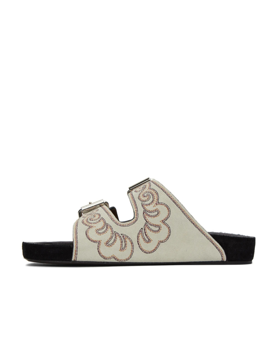 Isabel Marant Lennyo Buckle Sandals In Brown