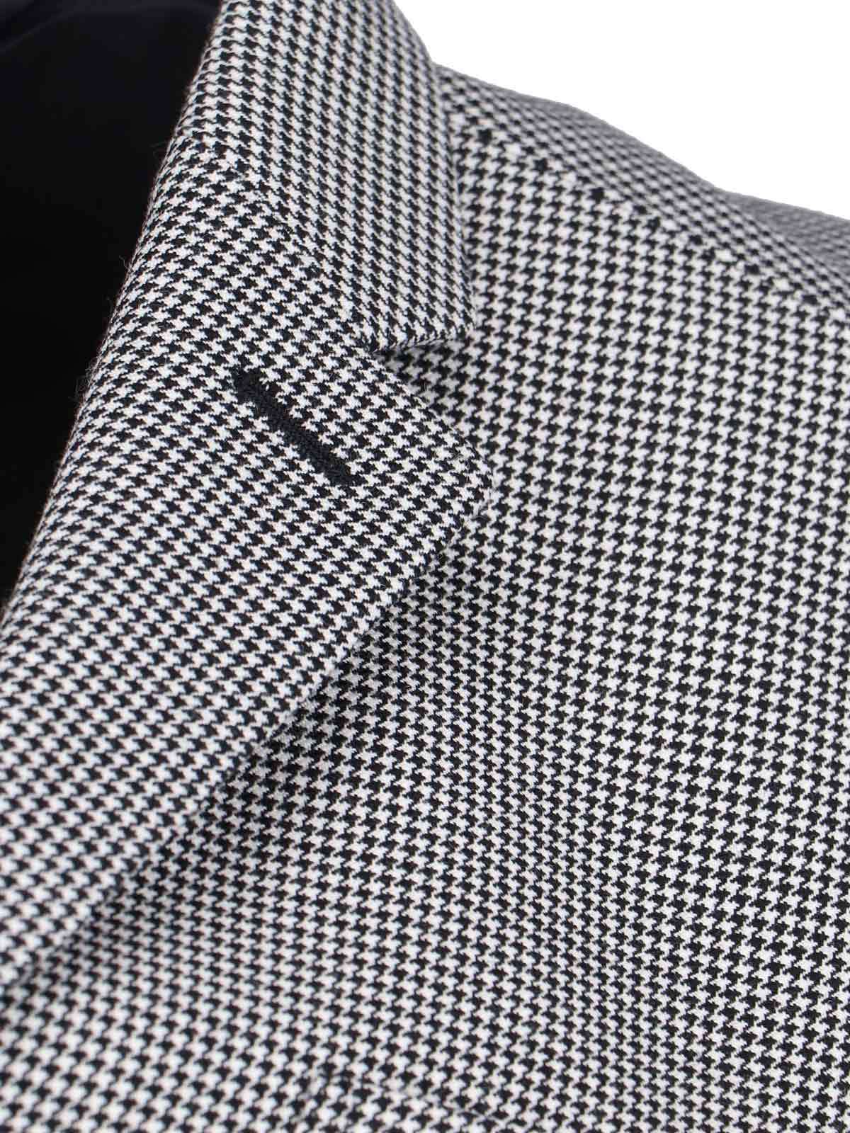 Comme Des Garçons Asymmetric Blazer With Notched Lapel Design In Black