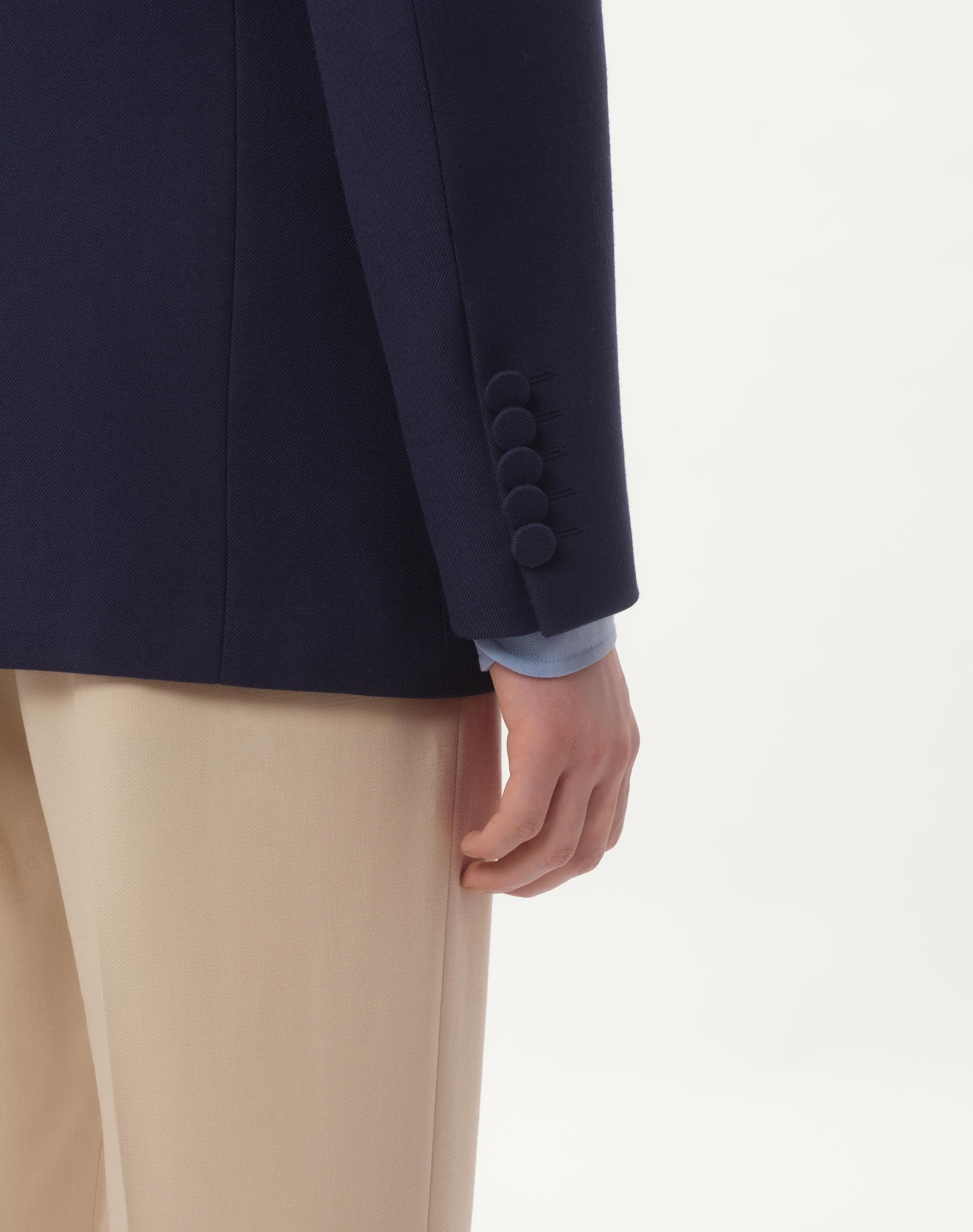 Valentino Wool Gabardine Jacket In Black