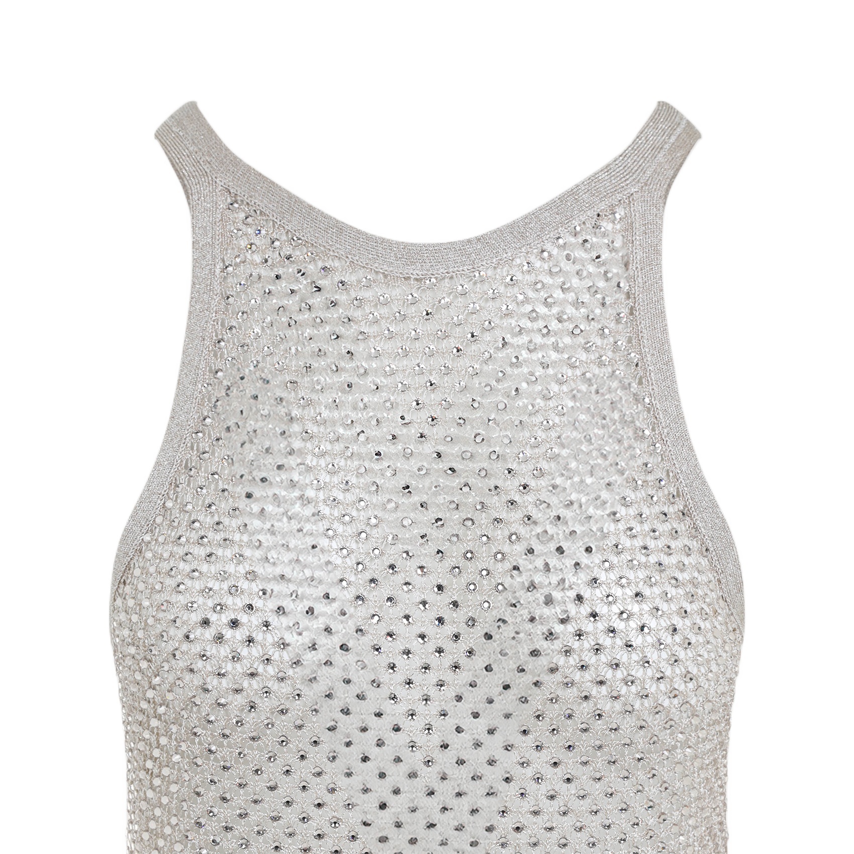 TOM FORD CRYSTAL-EMBROIDERED RACERBACK TANK TOP 