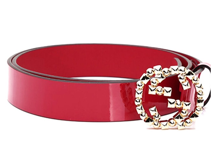 Gucci Mutual Buckle Belt In Red
