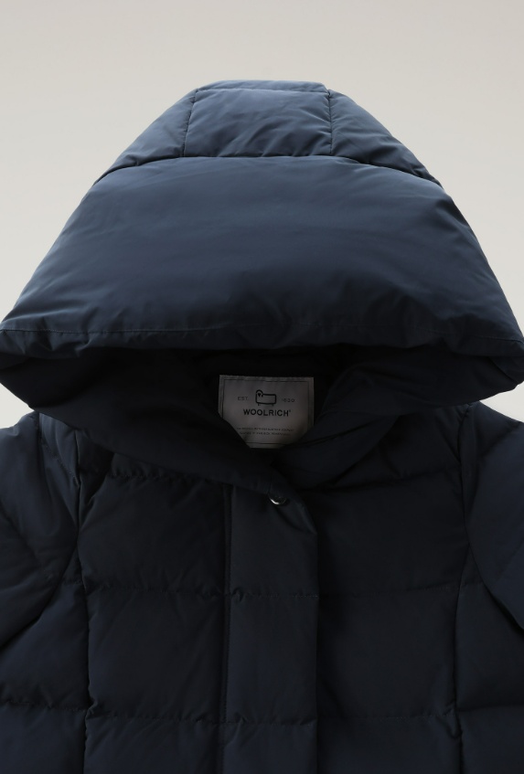Woolrich Puffy Prescott Padded Coat In Black
