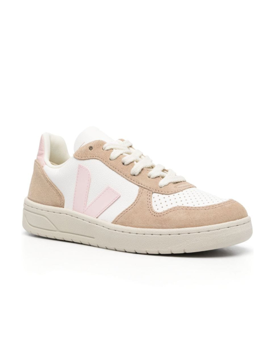 Veja V10 Chromefree Low-top Sneakers In Nude