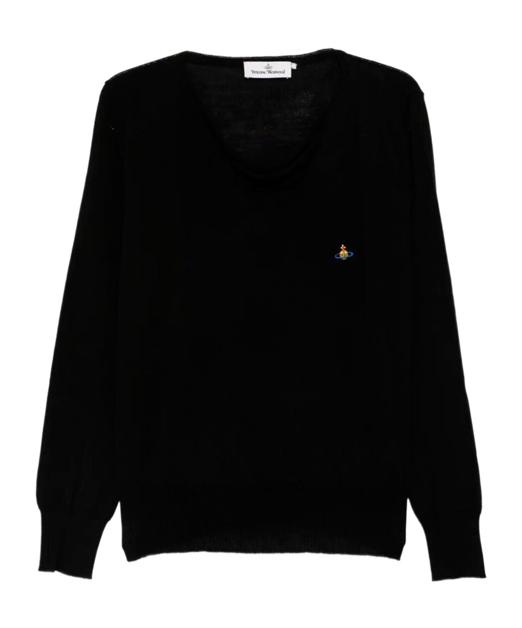 Vivienne Westwood Pamela V-neck Wool Sweater Clothing In Black