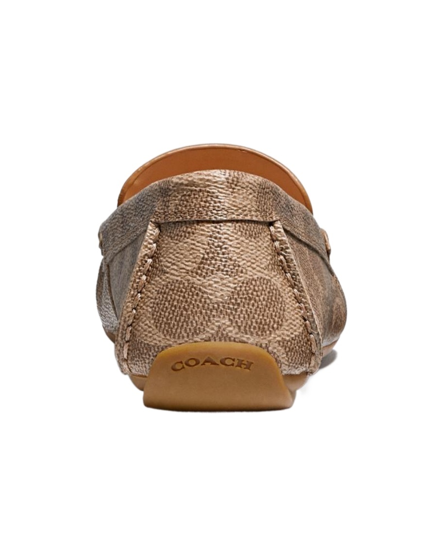 COACH LOGO-PRINT SLIP-ON LOAFERS
