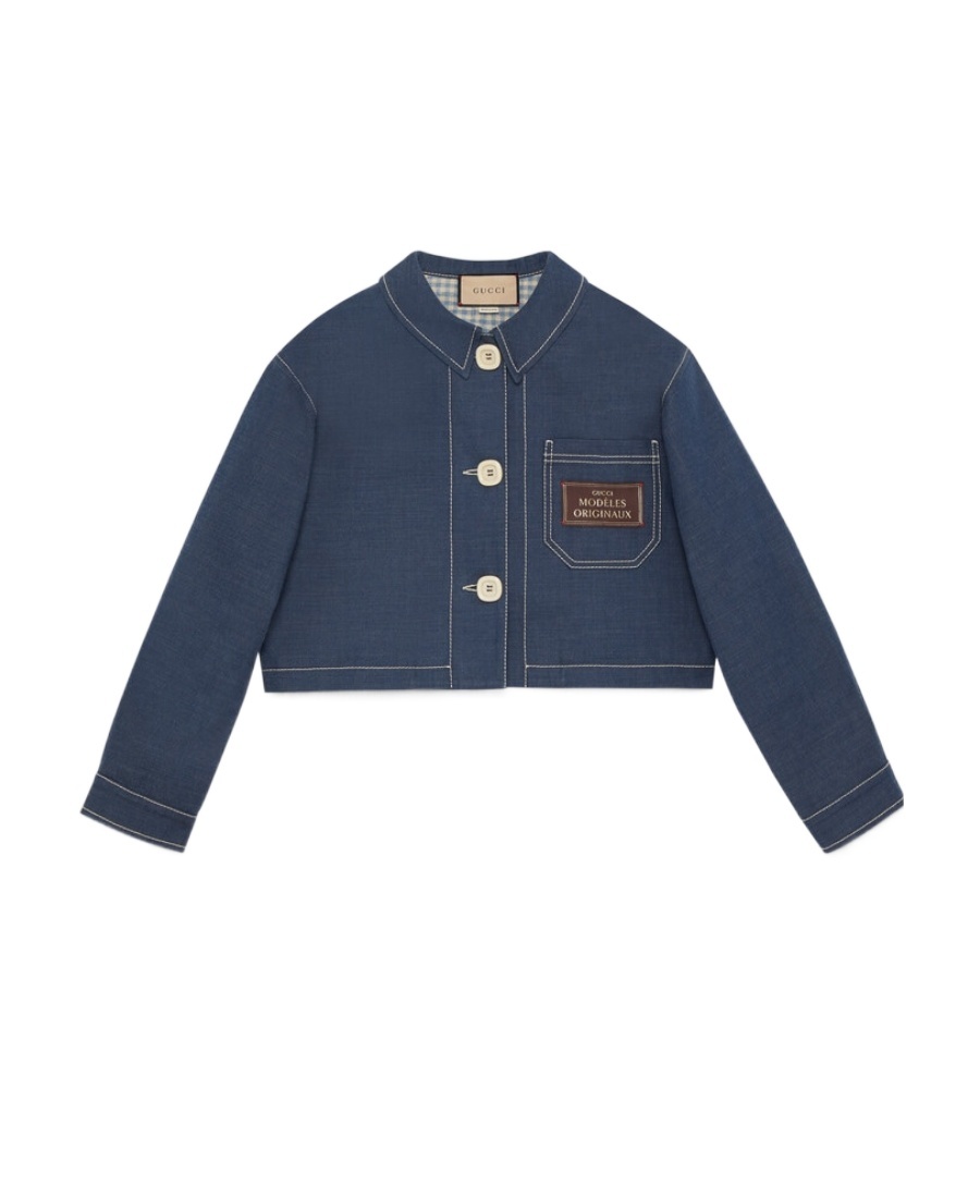 GUCCI GIACCA CORTA IN DENIM 