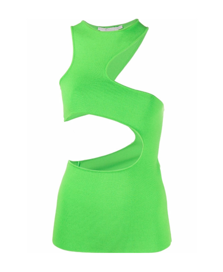 Stella Mccartney Compact Knit Top In Green