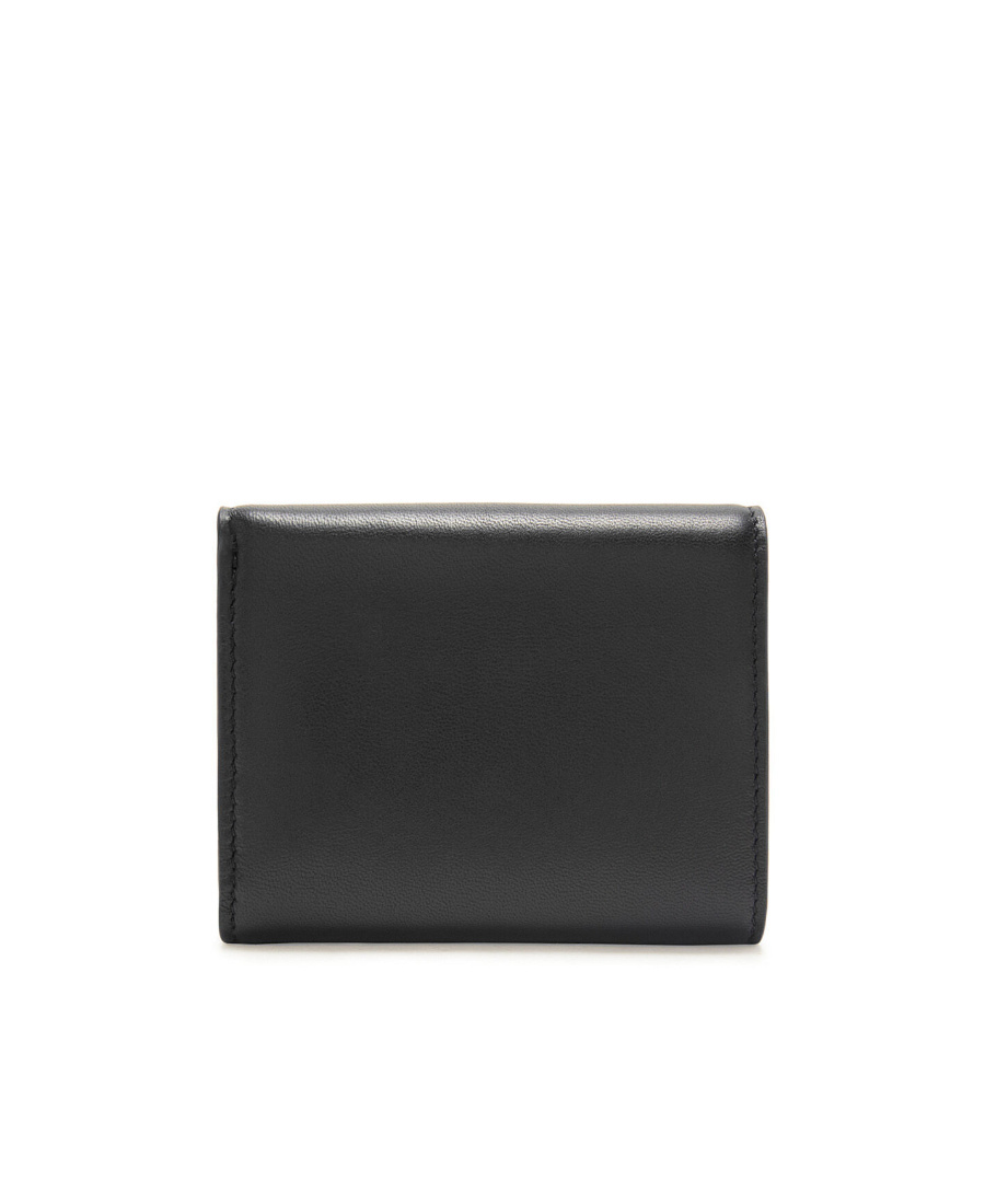 Loewe Puffer Anagram Trifold Wallet In Shiny Nappa Calfskin In Black