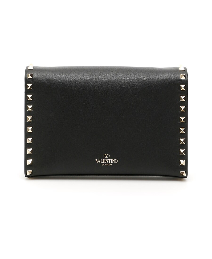 Valentino Rockstud Small Shoulder Bag In Black