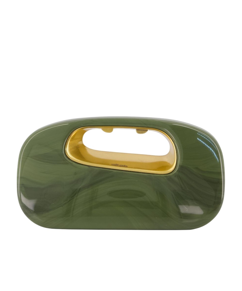 Cult Gaia Color-blocked Handbag In Green