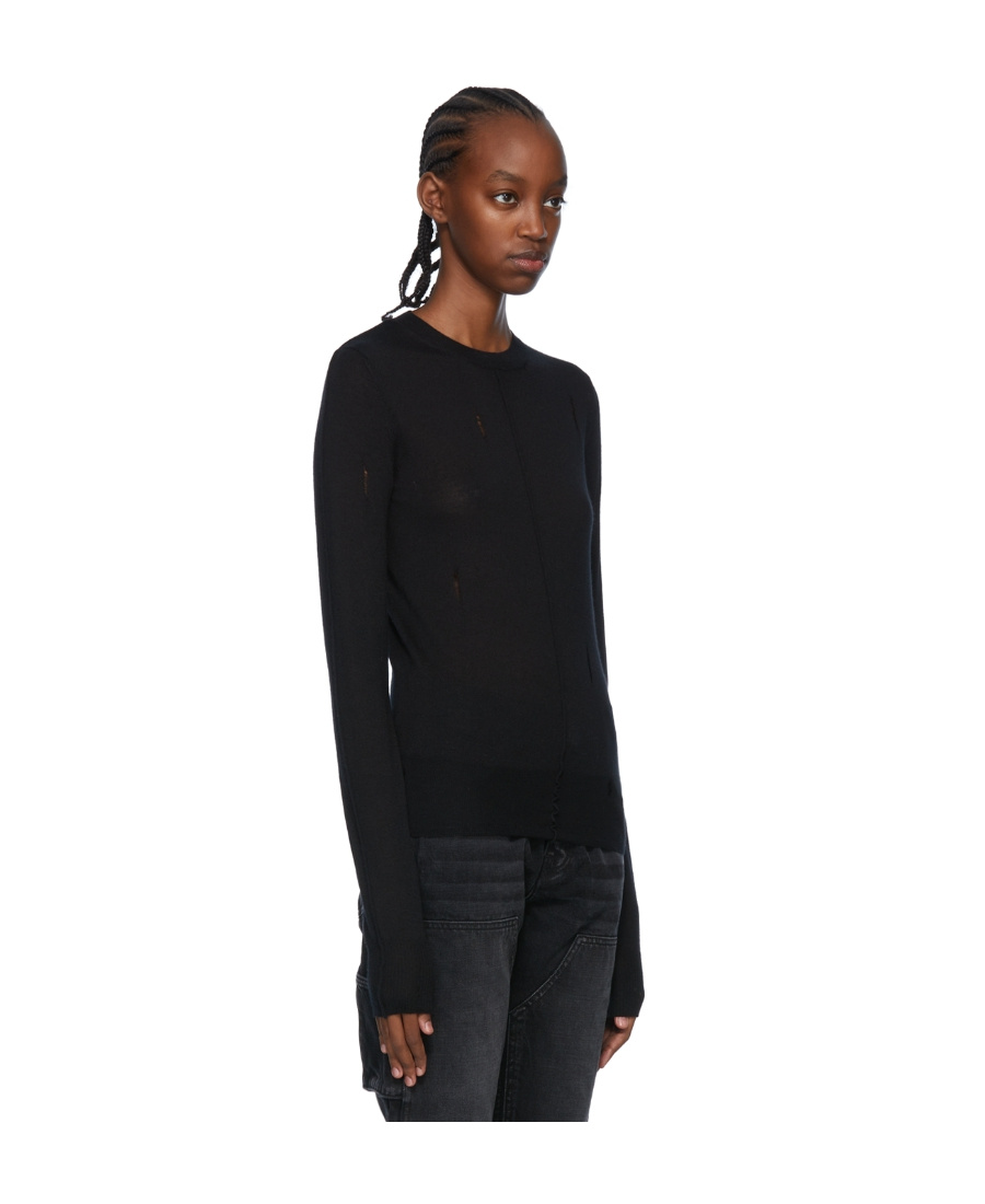 Amiri Long-sleeved Sweater In Black