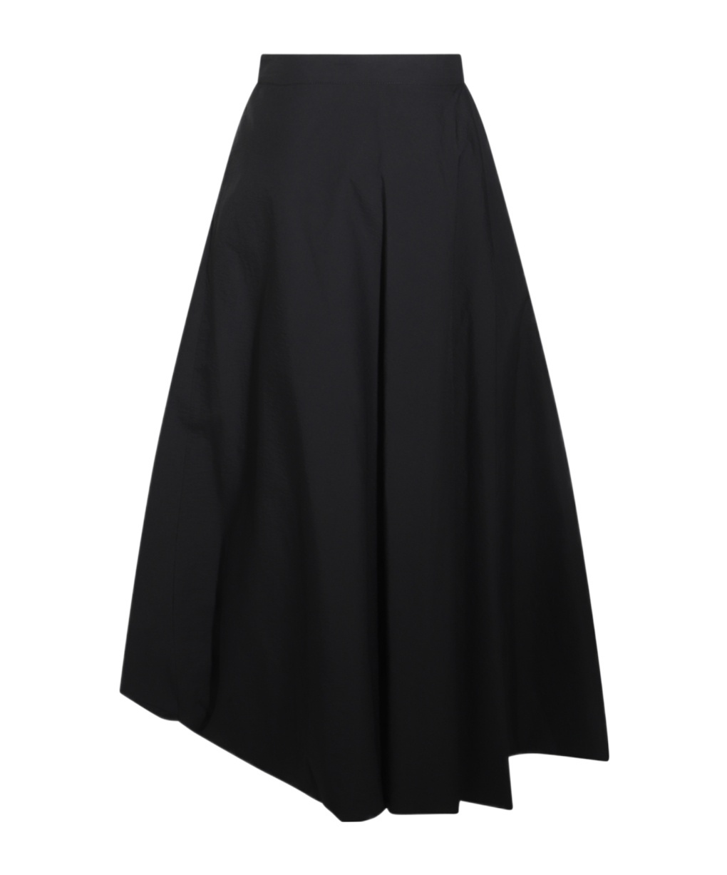 Brunello Cucinelli Asymmetrical Skirt In Black