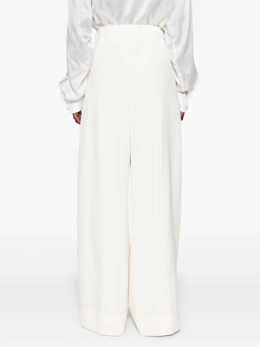 Shop Wardrobe.nyc Embossed Wide-leg Casual Pants