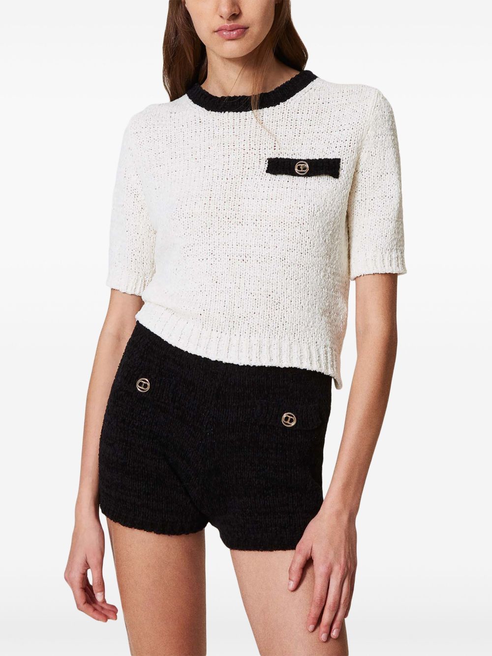 Twinset Twin-set Stylish And Comfortable Shorts In Black