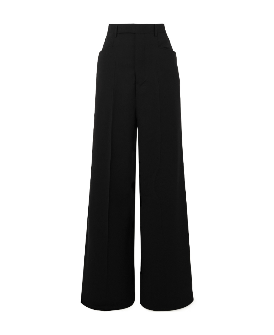 Rick Owens Straight-leg Wool Tailored Trousers In Black