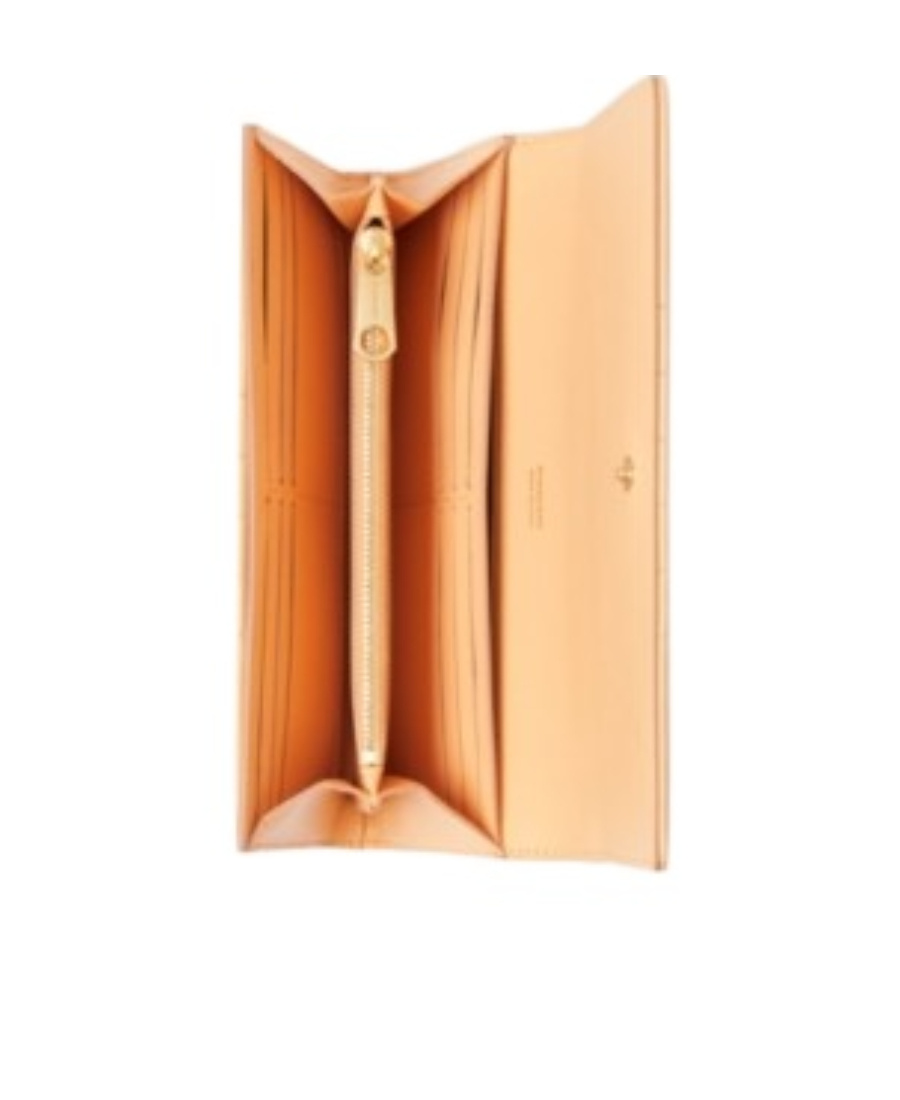 Burberry Peach Leather Lola Wallet In Nude