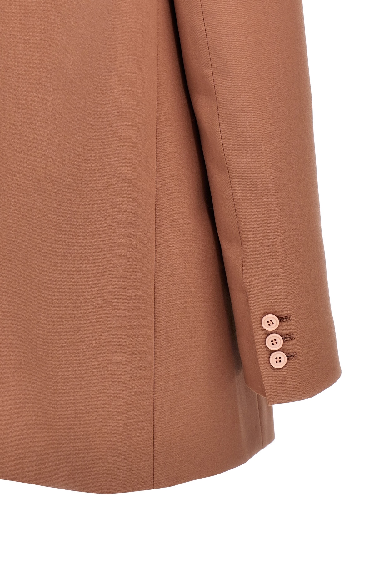 The Andamane Notched Lapels Single-breasted Blazer In Brown
