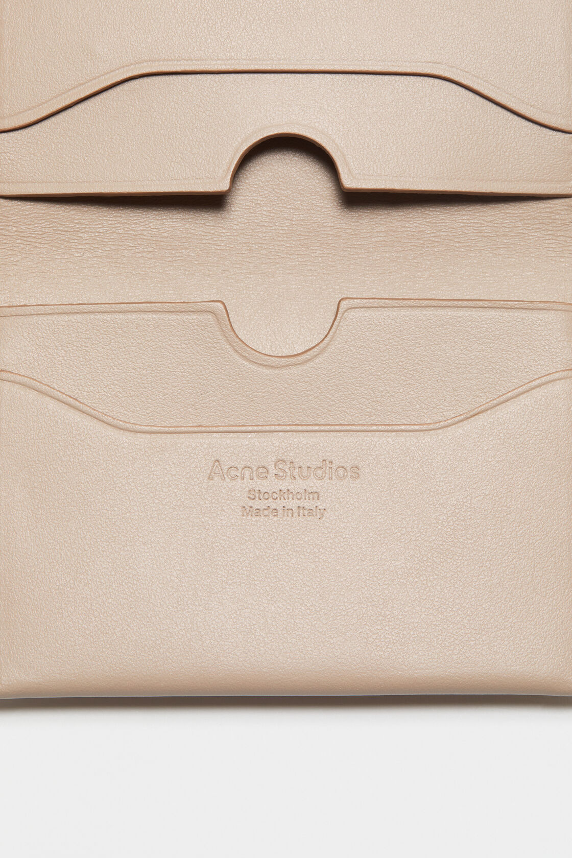 ACNE STUDIOS FOLDED LEATHER CARDHOLDER 