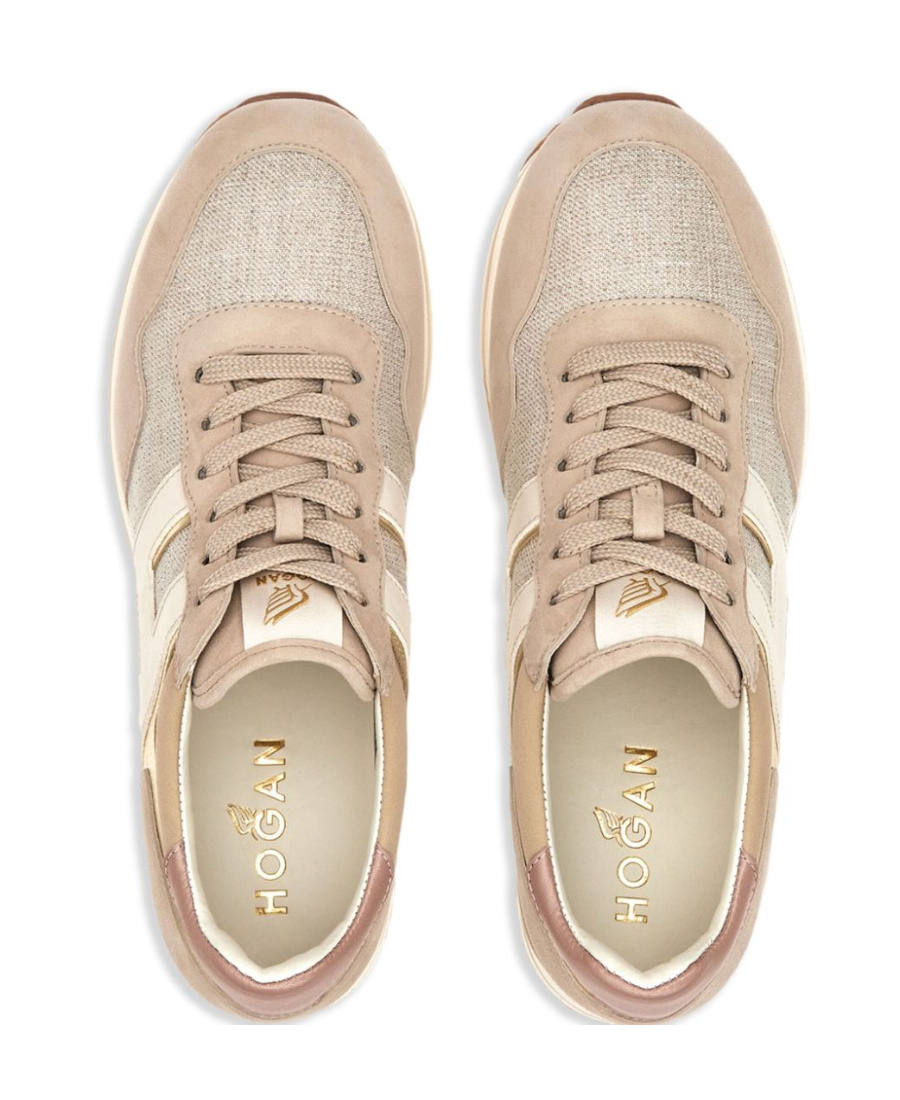 Hogan Midi H483 Plateau-sneakers In Nude