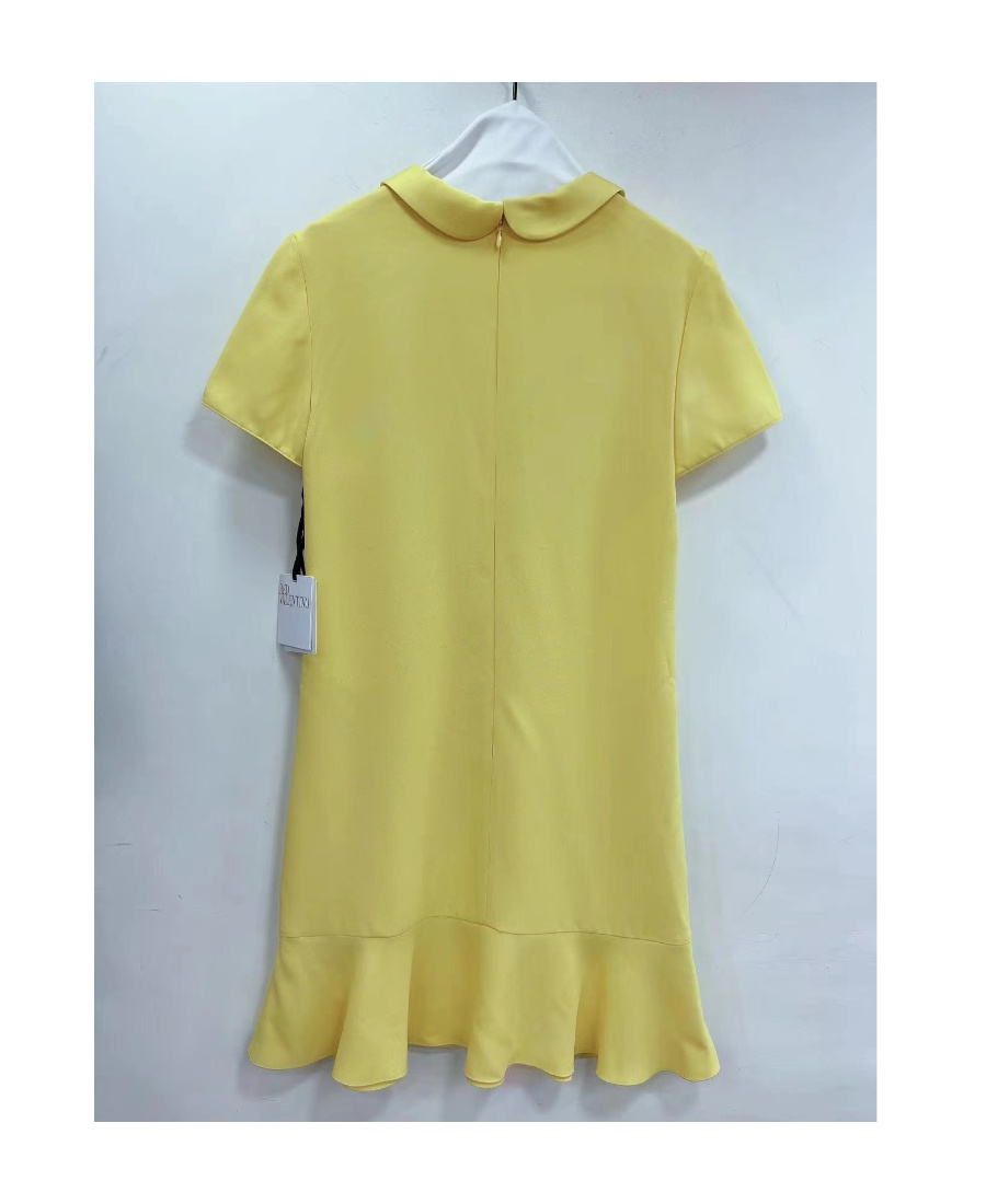 Red Valentino Envers Satin Crepe Dress In Green