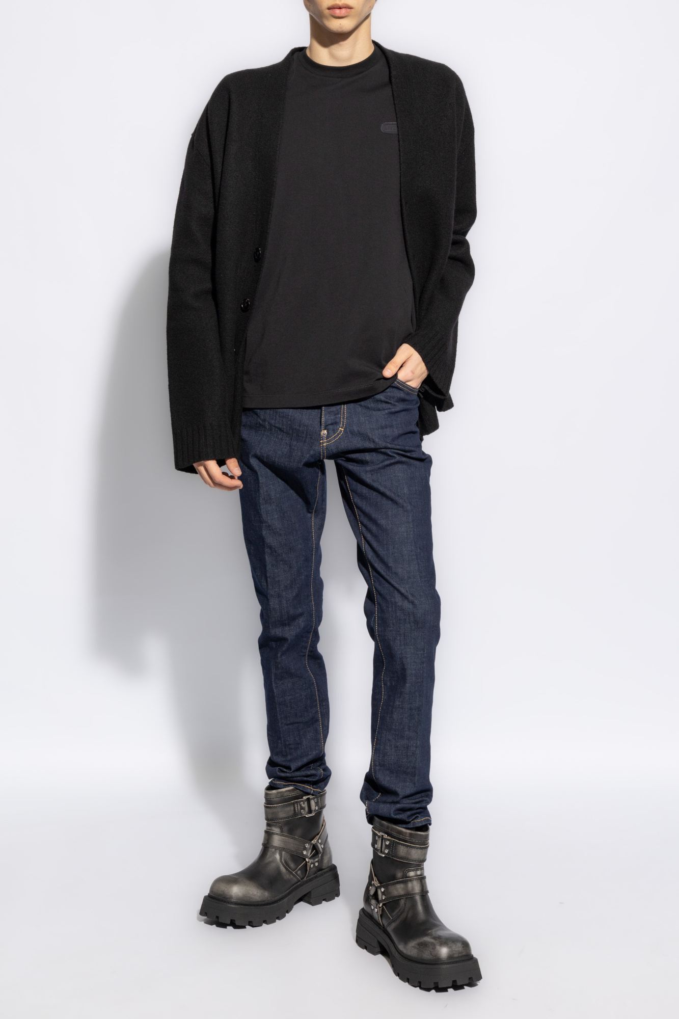 Dsquared2 Dsquared Men Cotton Jeans In Black