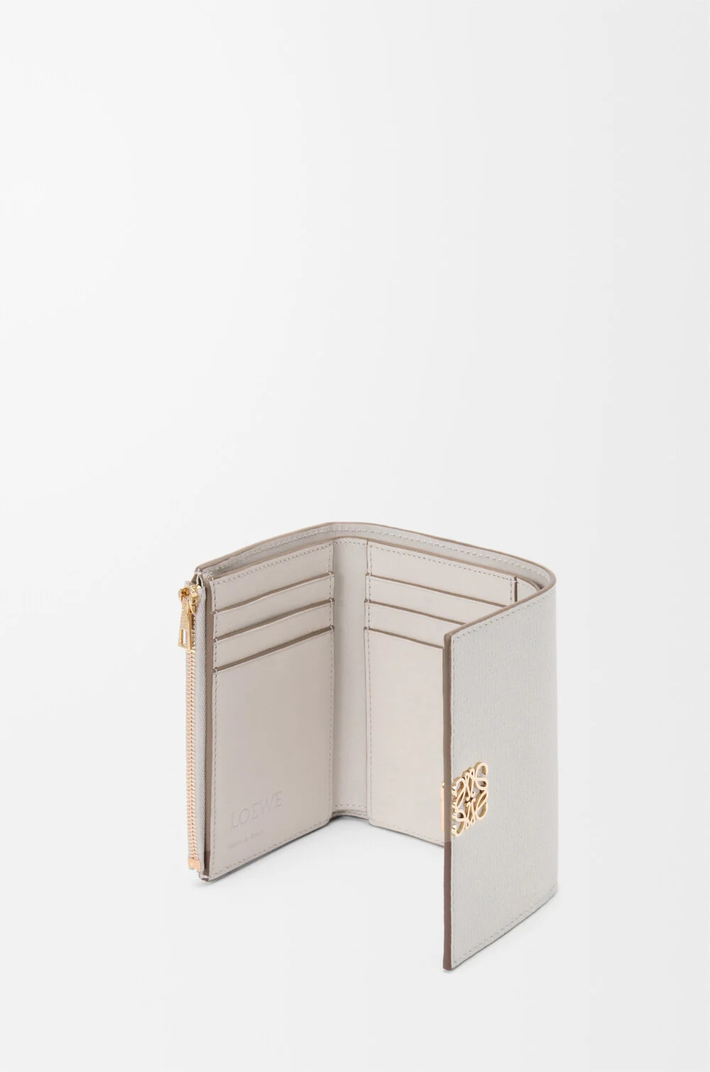 Loewe Anagram Small Vertical Wallet In White