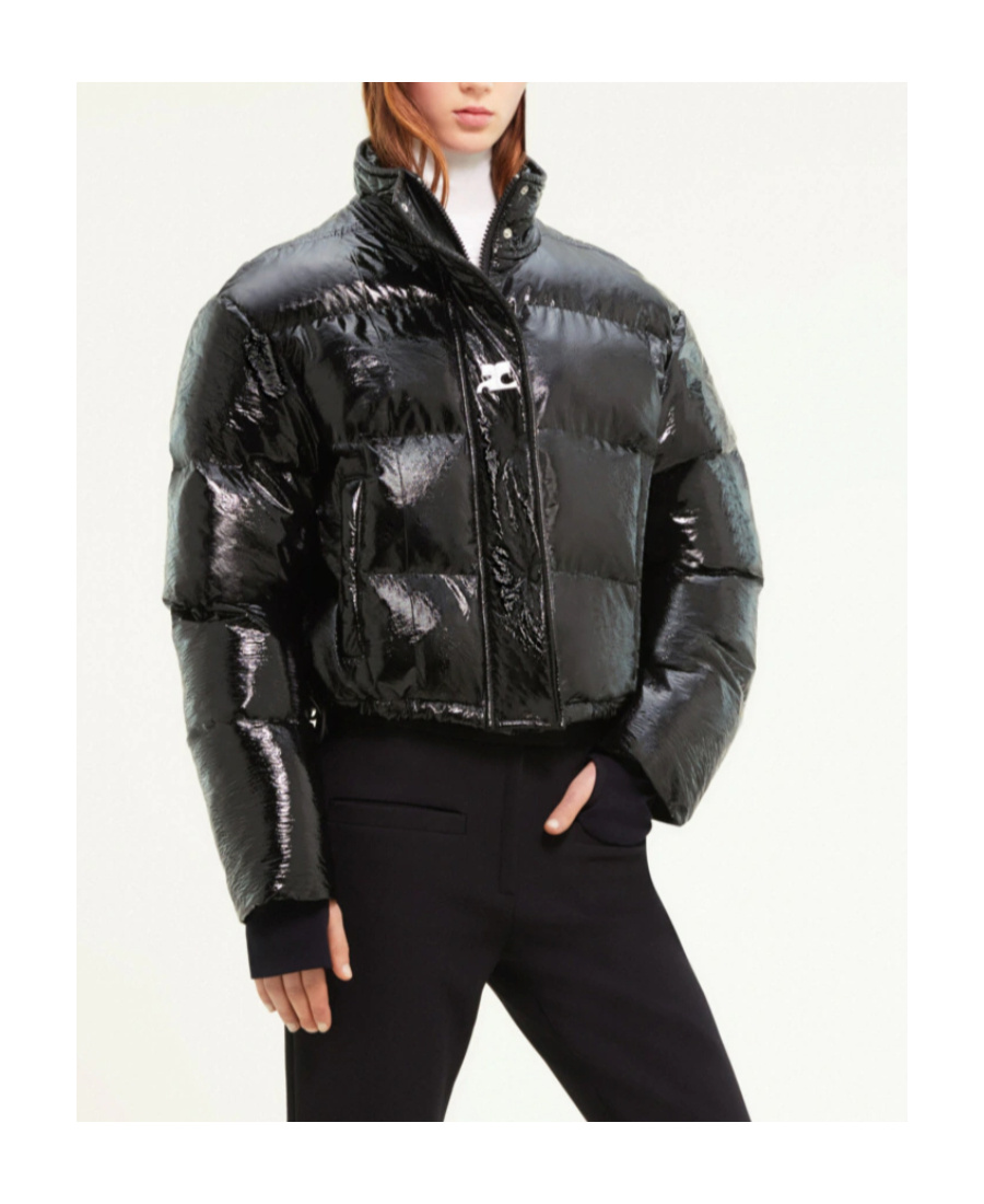 Courrèges Courreges Women Down Jacket With Logo In Black