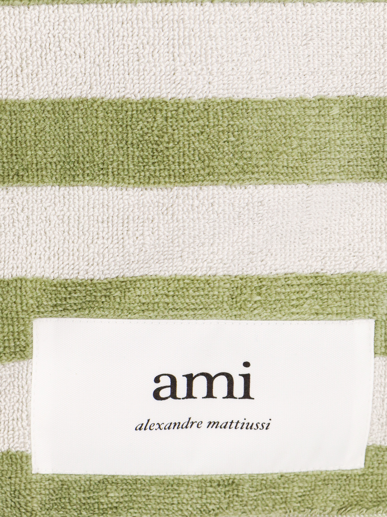 Ami Alexandre Mattiussi Striped Beach Towel In Multicolor