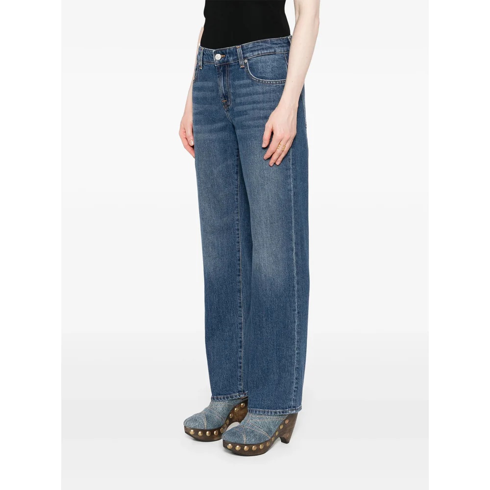 7 For All Mankind Bleached-effect Jeans