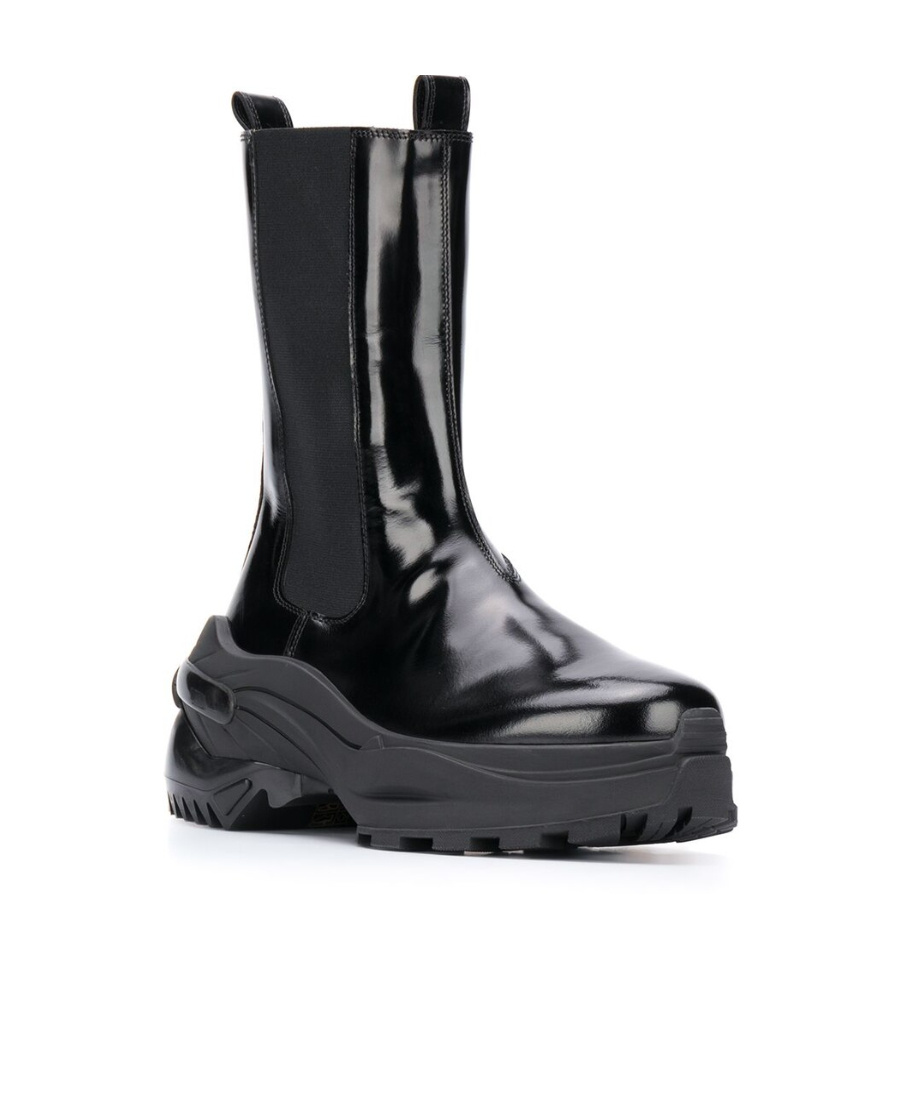 Maison Margiela Retro Fit Combat Boots In Black