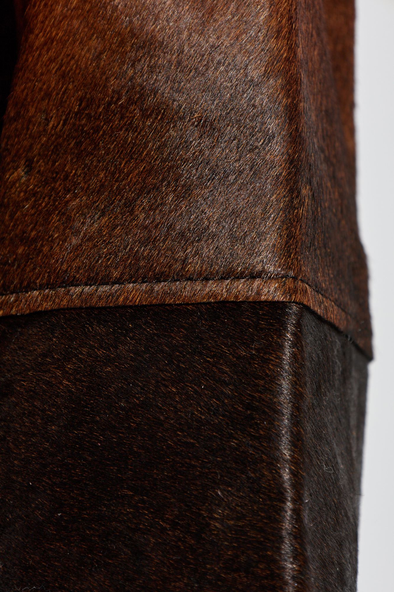 Samsoe & Samsoe Zippered Long-sleeved Leather Jacket In Brown