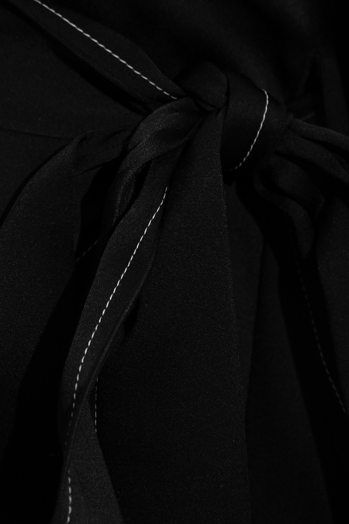 Victoria Beckham Belted Sleeveless Midi Dress In Black