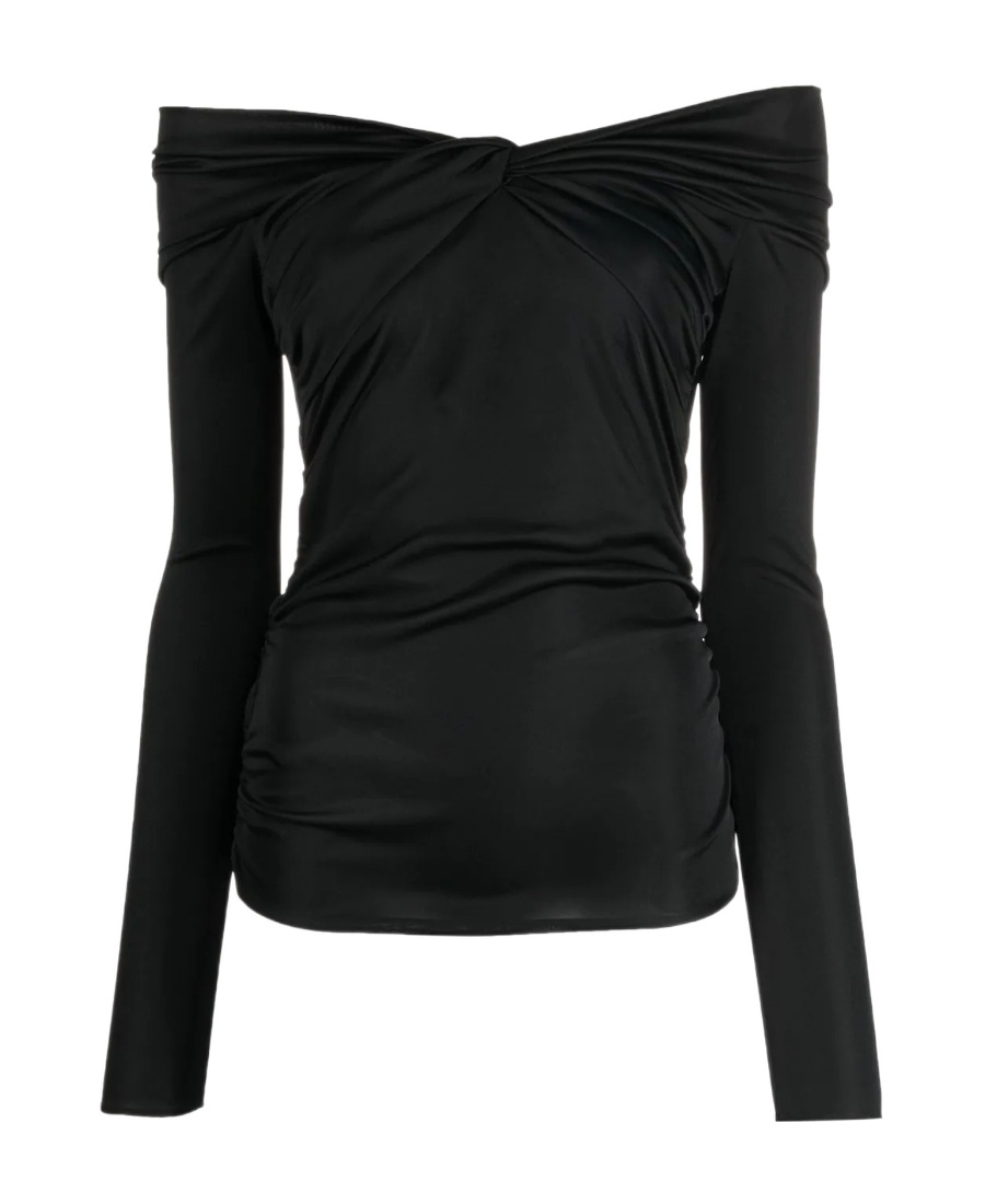 Shop Isabel Marant Shoulder-length Blouse In Black