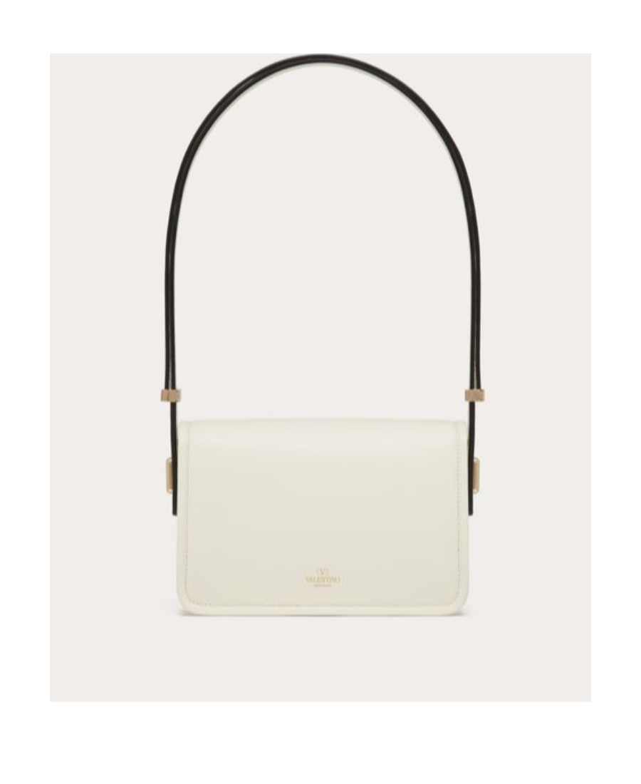 Valentino Letter Shoulder Bag In White
