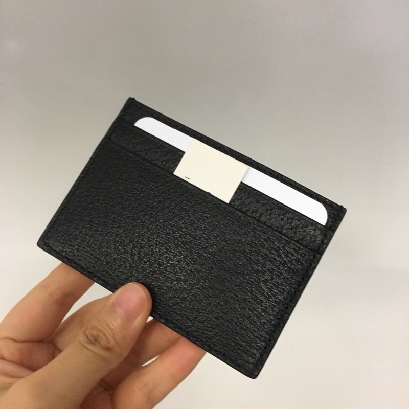 Gucci Animalier Leather Card Case In Black