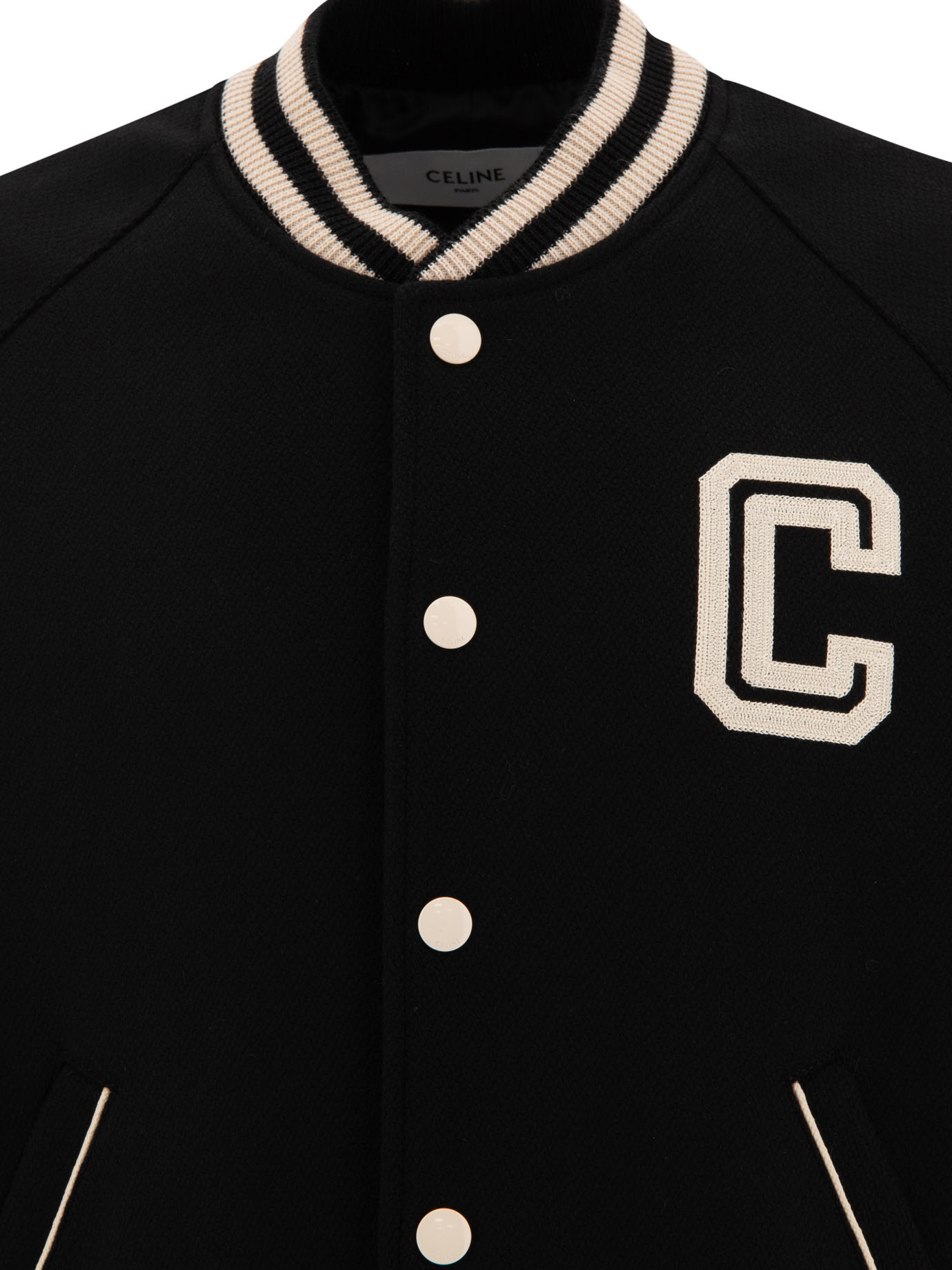 Celine Long-sleeved Casual Jacket In Black