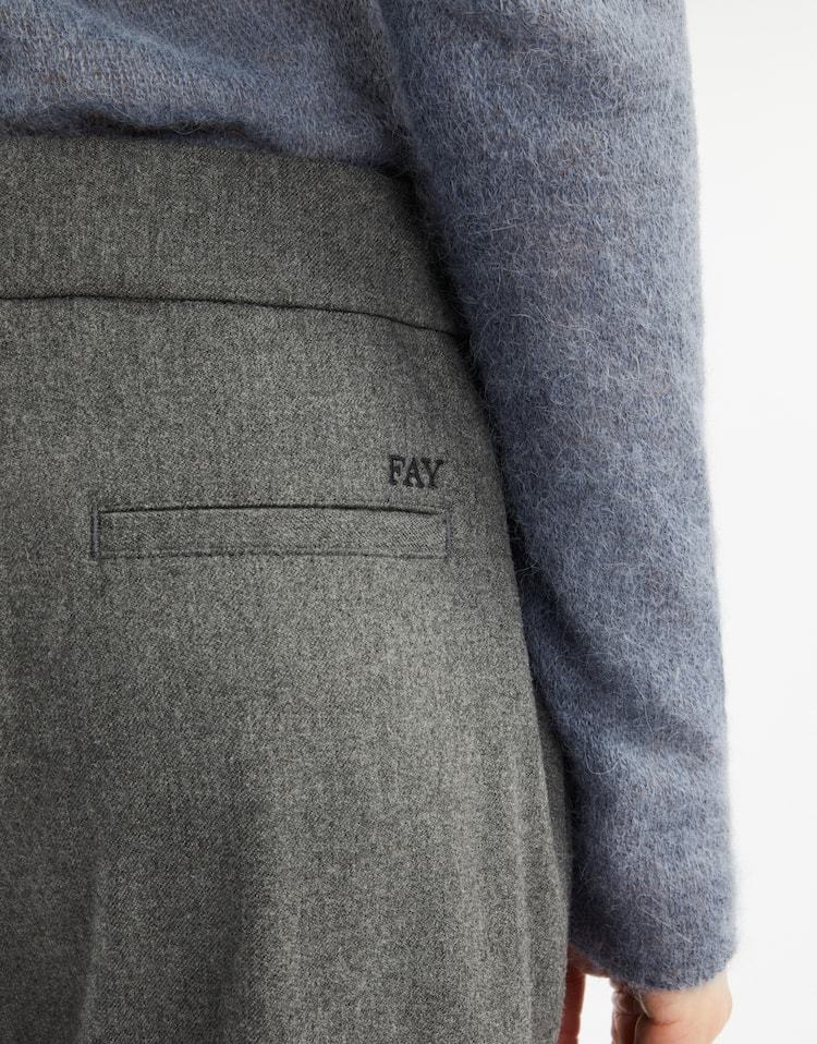 Fay Drawstring Casual Pants In Black