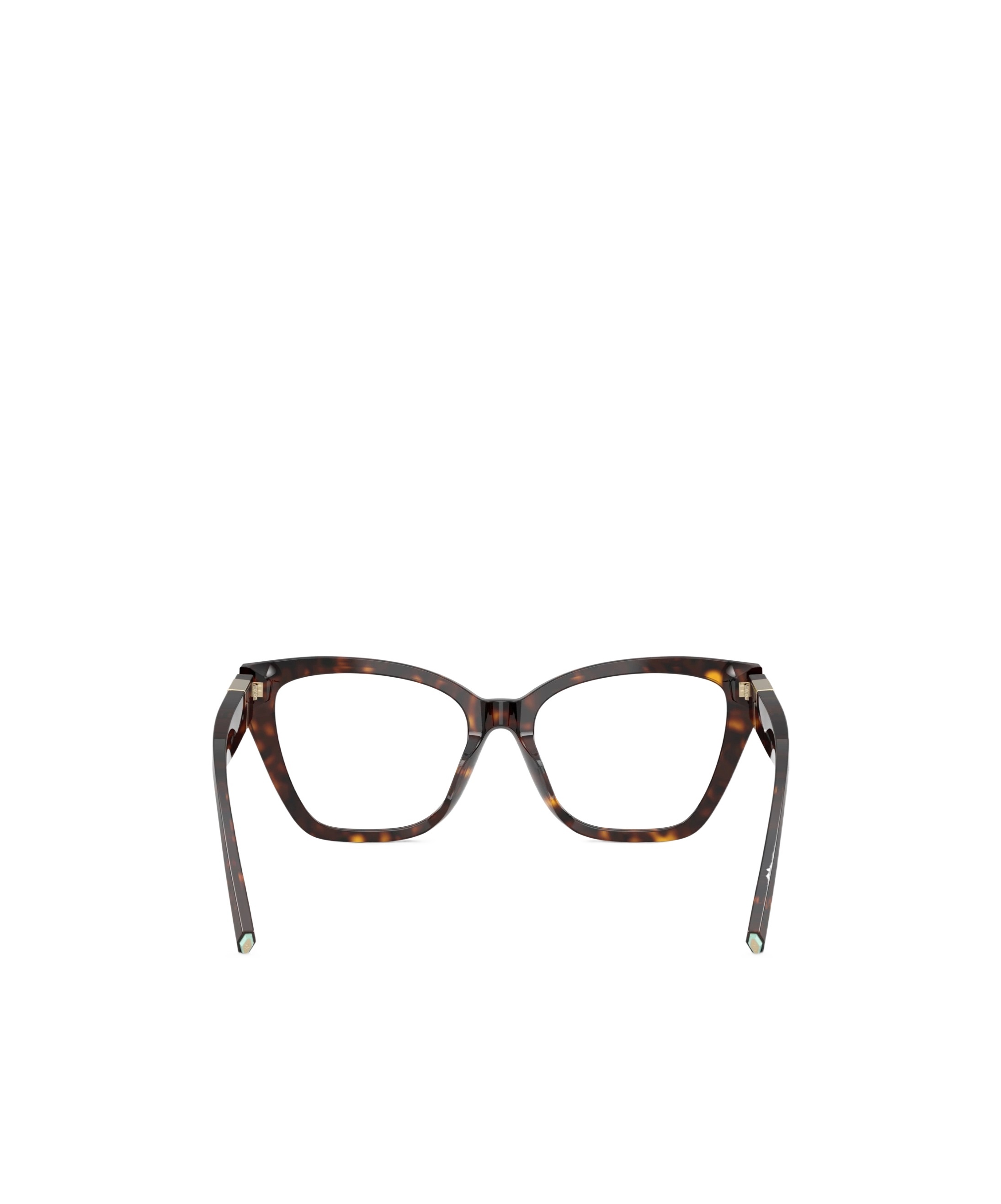 Tiffany & Co Cat Eye Frame Plain Glasses In Havana