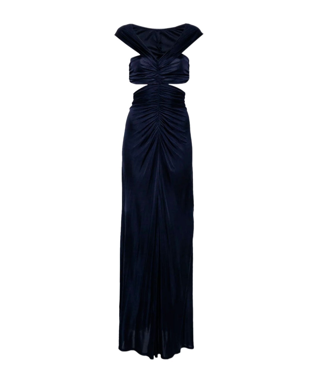 Atlein Black Cutout Maxi Dress In Black
