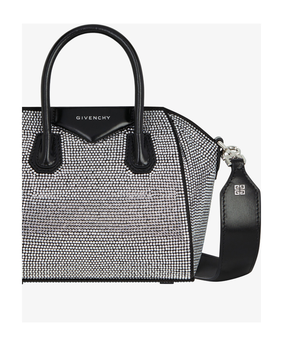 Givenchy Antigona Embellished Top Handle Bag In Black