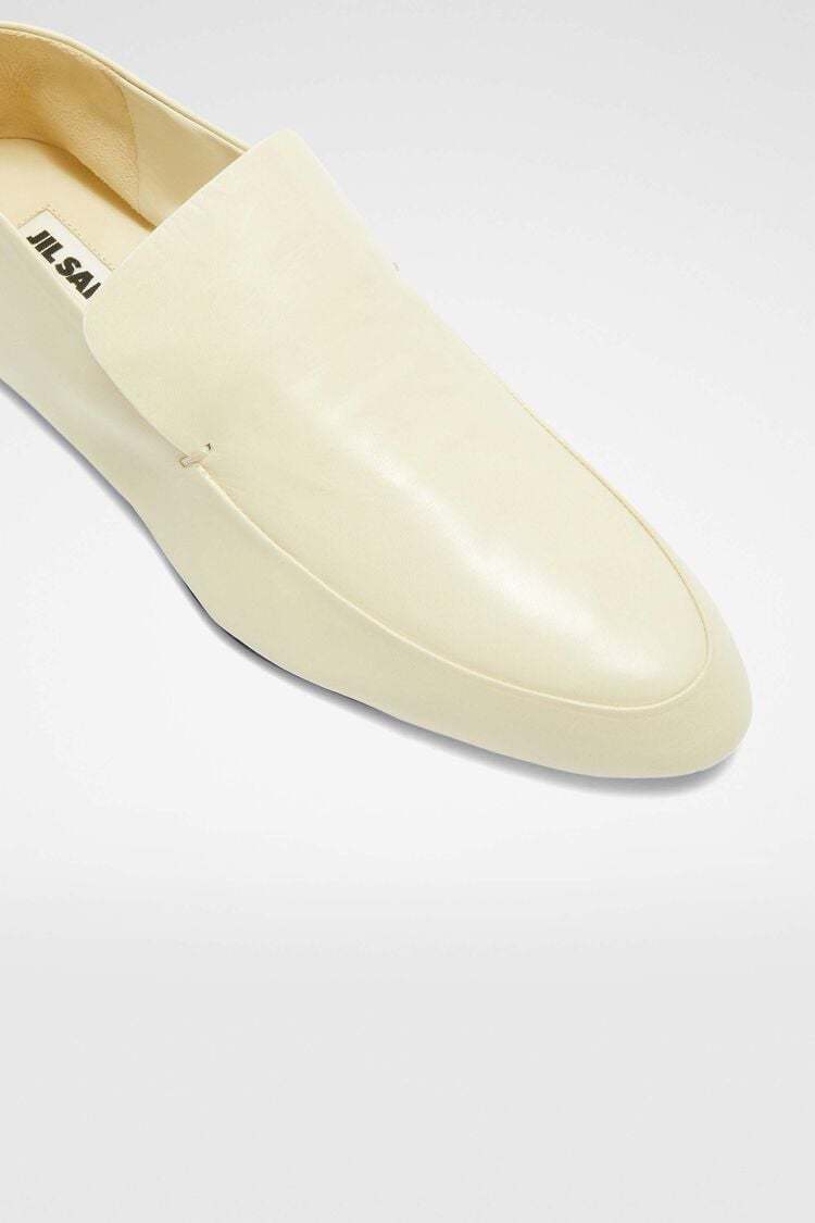 Shop Jil Sander Loafers In Nude