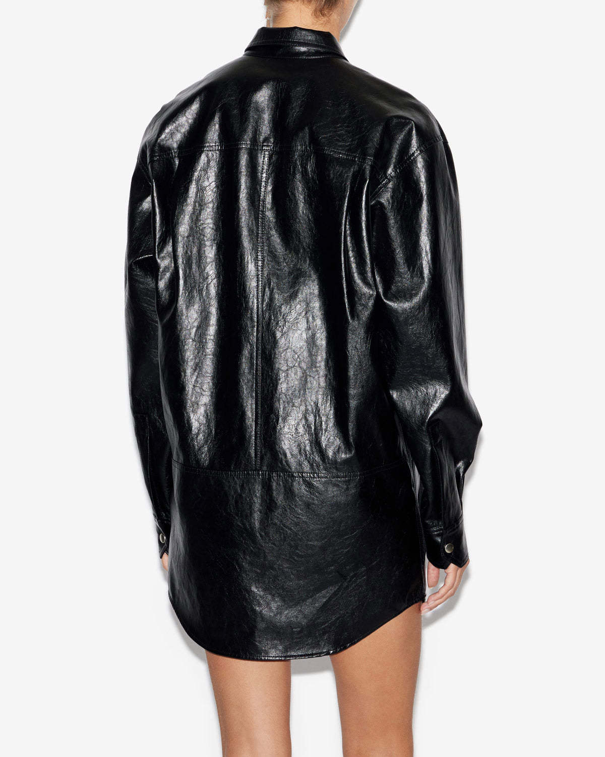Isabel Marant Étoile Isabel Marant Etoile Ayali Black Leather Dress In Black