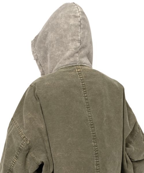 Miharayasuhiro Fliegerjacke Im Layering-look In Khaki